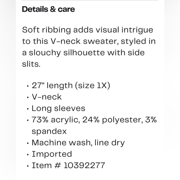 Vince Camuto Women's V-Neck Ribbed Sweater Lightweight Heather Gray - Picture 3 of 16